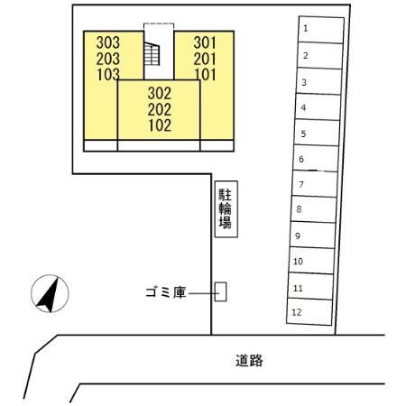 アルページュⅡの区画図