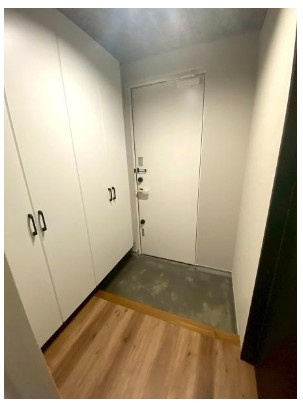 高知市大津乙　※駐車4台可能！中古一戸建ての玄関|靴や外出用品をまとめて収納できる玄関設計
