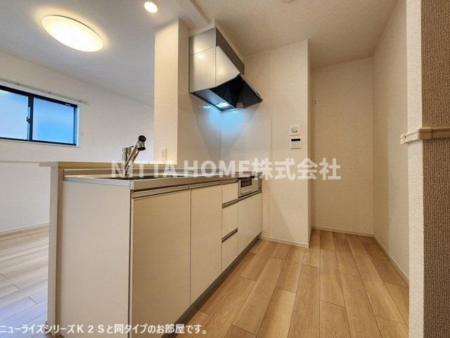 綾部市大島町穴見のアパートのキッチン|【イメージ写真図】３口コンロが付いています☆