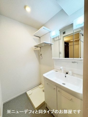 ハーヴェストの洗面所|スペースが確保できる洗面所です