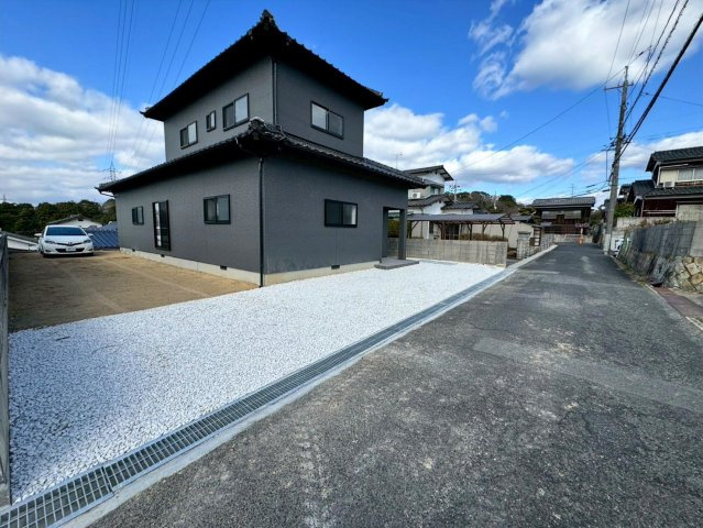 宇部市西宇部北の前面道路含む現地写真