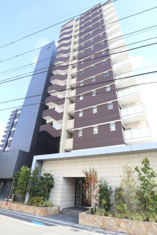 アルファステイツヒガシシュクゴウの外観|15階建て総戸数84戸のスケール、築6年のオートロックマンションです。