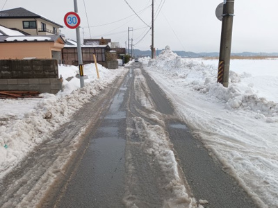 【前面道路含む現地写真】 | 【新築戸建て】秋田市仁井田二ツ屋第1 | 2026年2月撮影
