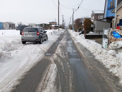 【前面道路含む現地写真】 | 【新築戸建て】秋田市仁井田二ツ屋第1 | 2026年2月撮影