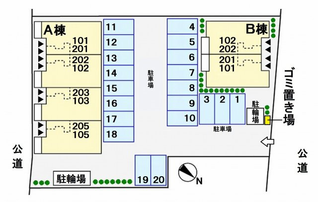 イースタン・パーク51 Aの区画図
