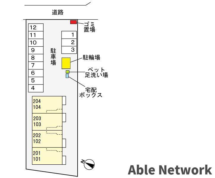 アベニールカルミアの区画図