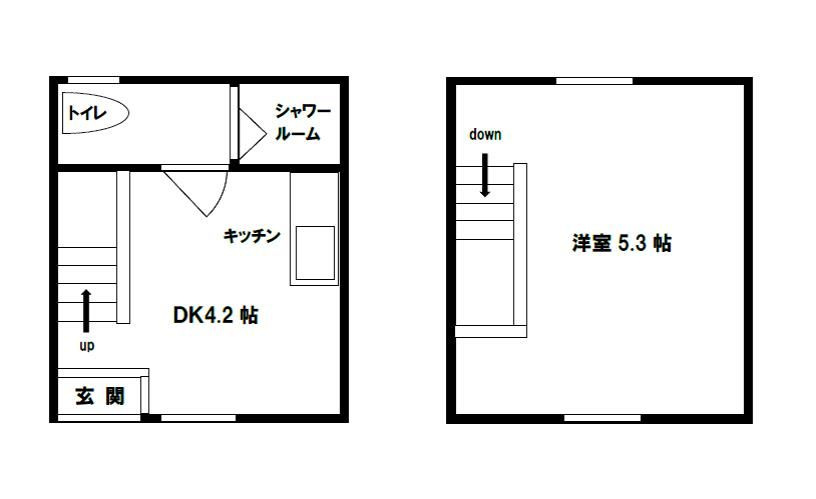 ikka豆津B棟の間取り