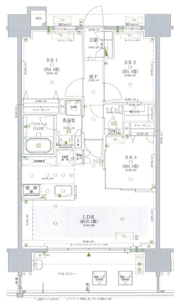 【間取り】 | オープンレジデンシア桜並木ガーデン☆仲介手数料無料☆