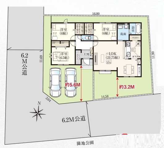 入間市新光・全1棟　新築一戸建　～平屋住宅～