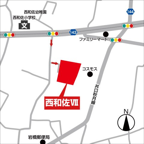 ライフフィールド西和佐Ⅶの地図