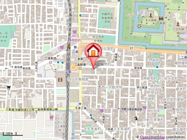 ティモネ御池の地図