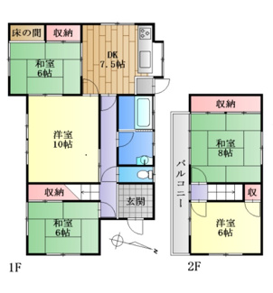 【間取り】 | 近江八幡市船木町　中古戸建
