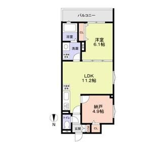 フォレストクリエオーレ枚岡弐番館の間取り