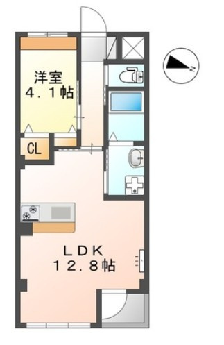 アムール菊陽の間取り