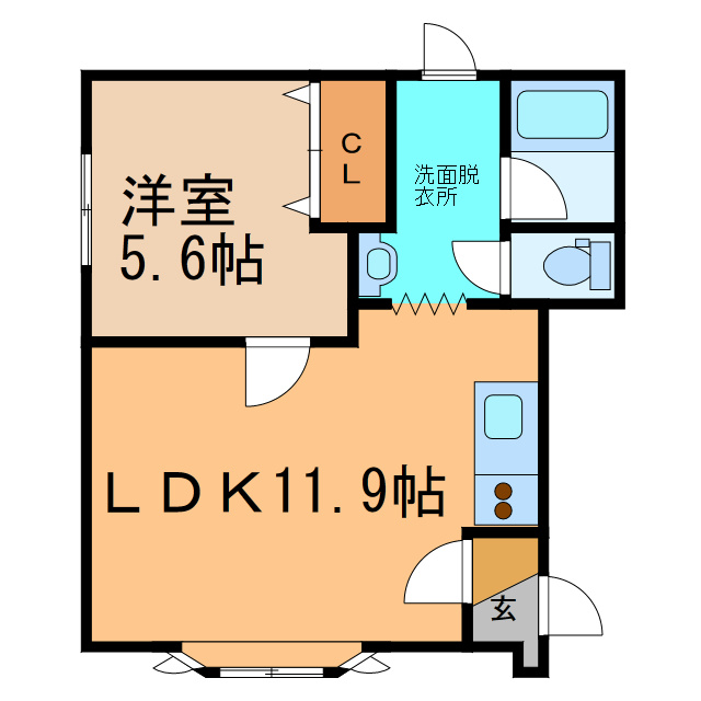 ミュール南の間取り