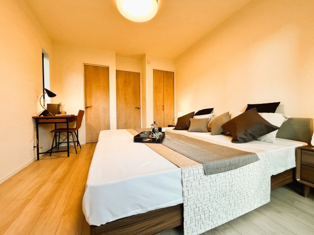 足立区南花畑１丁目　新築分譲住宅　全15邸の洋室|一日の終わりに、深呼吸できる場所。心と体をそっと休めてくれる特別な空間になる主寝室にいかがでしょうか。