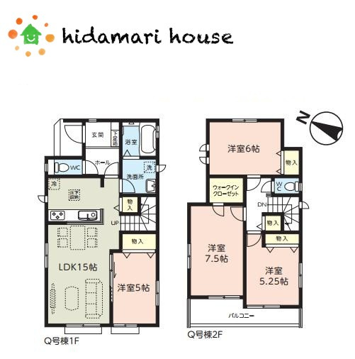 伊奈町小室第3　新築戸建　リーブルQの間取り