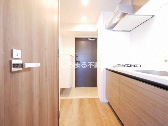 レジュールアッシュ天王寺舟橋の玄関