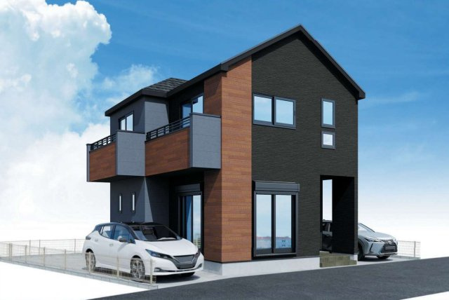 横浜市泉区和泉中央南２丁目 新築戸建て【仲介手数料無料】カースペース2台の外観パース