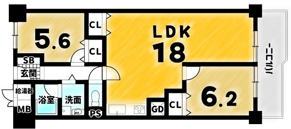 桂川ハイツ2号館