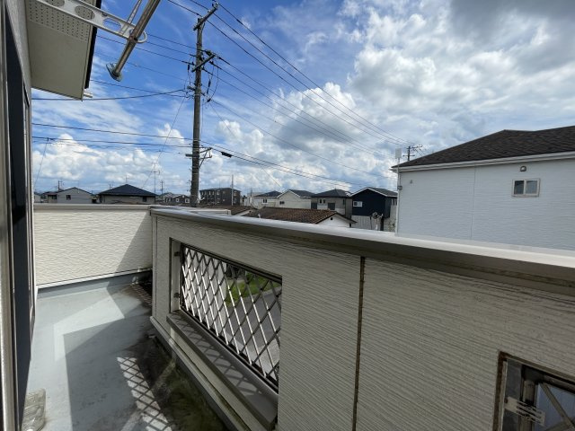 中古戸建・中古住宅　郡山市大槻町下町東　大槻小学校・大槻中学校のバルコニー