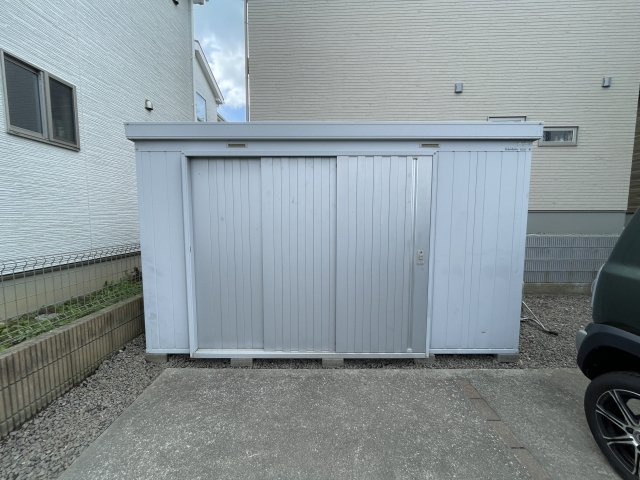 中古戸建・中古住宅　郡山市大槻町下町東　大槻小学校・大槻中学校の設備|大型物置付です。
