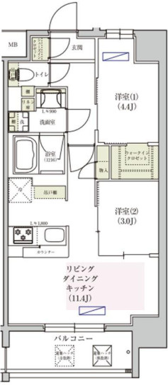 アーバネックス東梅田の間取り