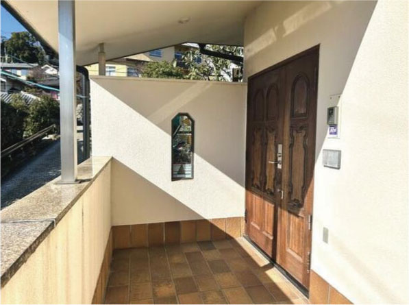 吉田神楽岡町のバルコニー