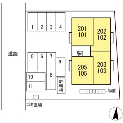 【区画図】 | ロイヤルステージ古志原