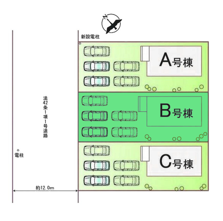 ハートフルタウン前橋市広瀬町3丁目ーBの画像
