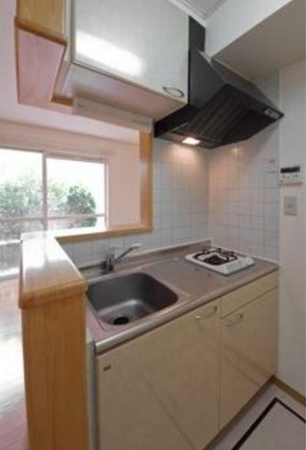 市川市塩焼１丁目のアパートのキッチン