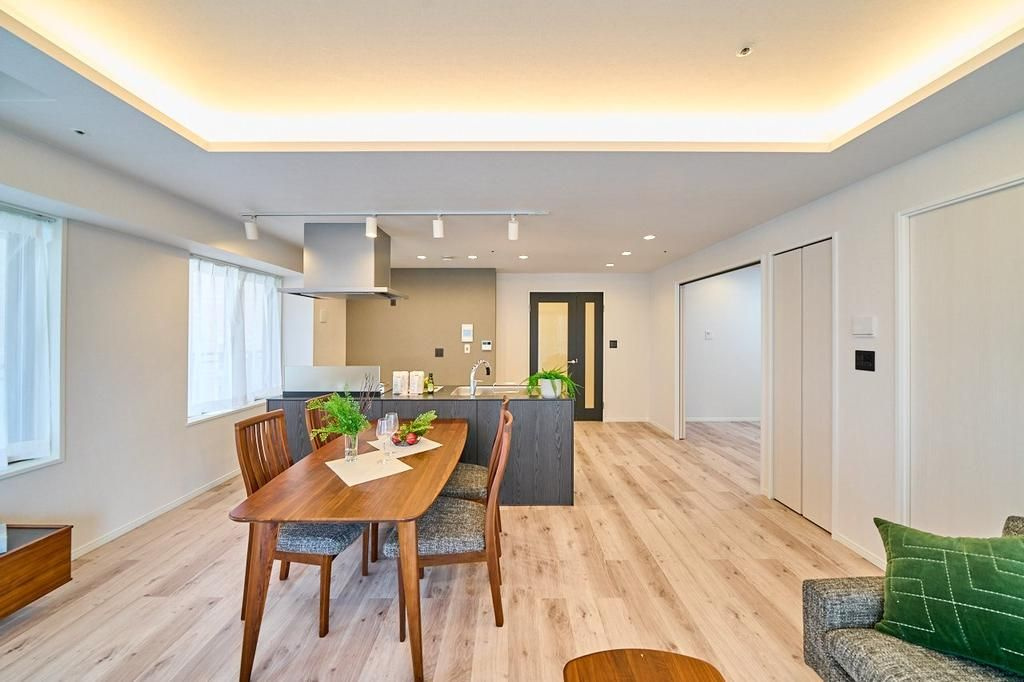 ザ・パークタワー東京サウスの居間・リビング|ゆったり過ごせるリビングです