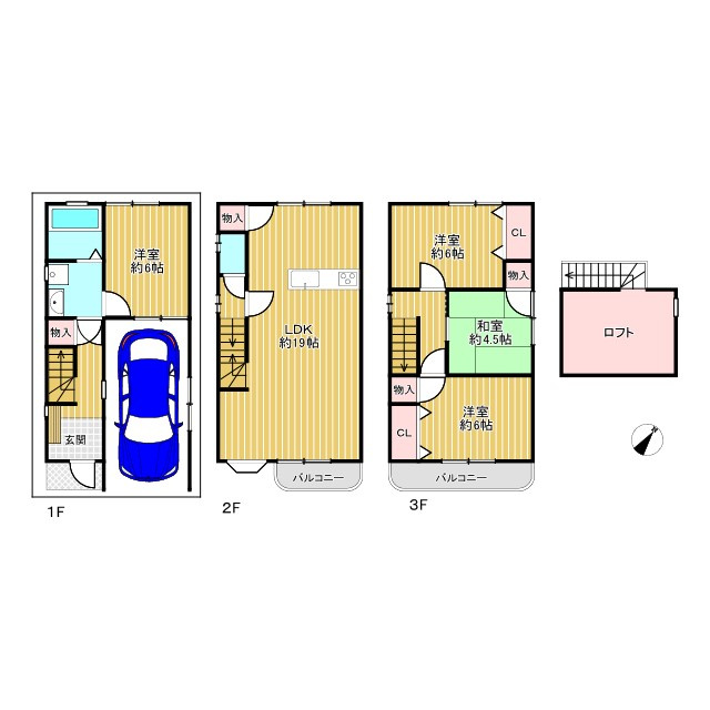 守口市八雲東町2丁目の間取り