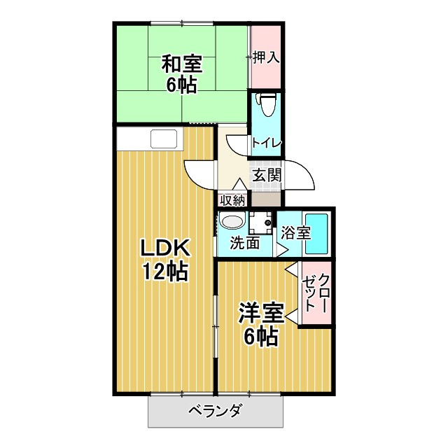 サンガーデン吉田の間取り