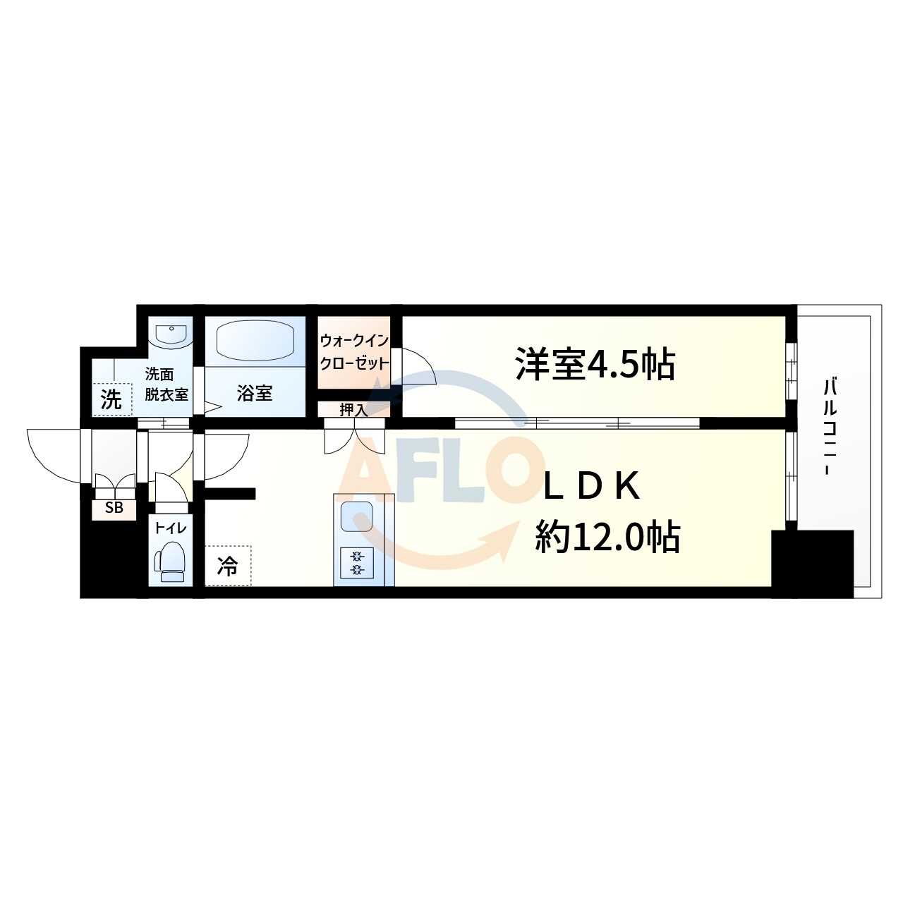 プレサンス大正フレンジの間取り|プレサンス大正フレンジ　間取り