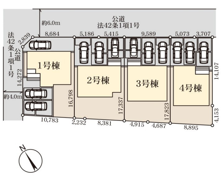 Livele Garden.S　深谷上野台第23の区画図|図面と現況が異なる場合、現況を優先とします。【4号棟】