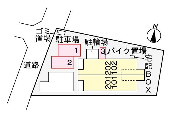 クアトロポルテの駐車場