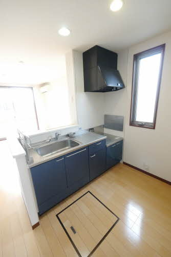 パンシオン・クレール　B棟のキッチン|※同タイプの部屋写真です