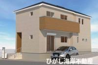 平塚市夕陽ケ丘　新築戸建　全２棟の外観パース|１号棟イメージパスですので実際のものと多少異なります