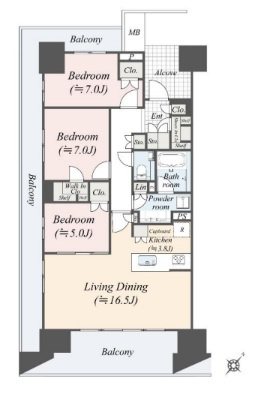 Park Village E棟 8階