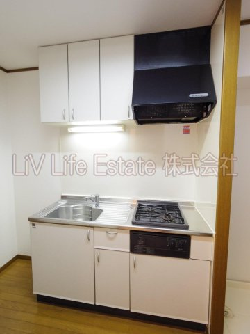 小平市上水本町６丁目のアパートのキッチン