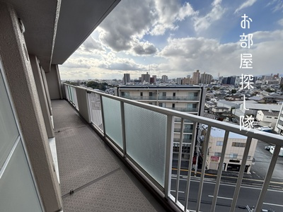 ファミールハイツ久留米 壱番館のバルコニー