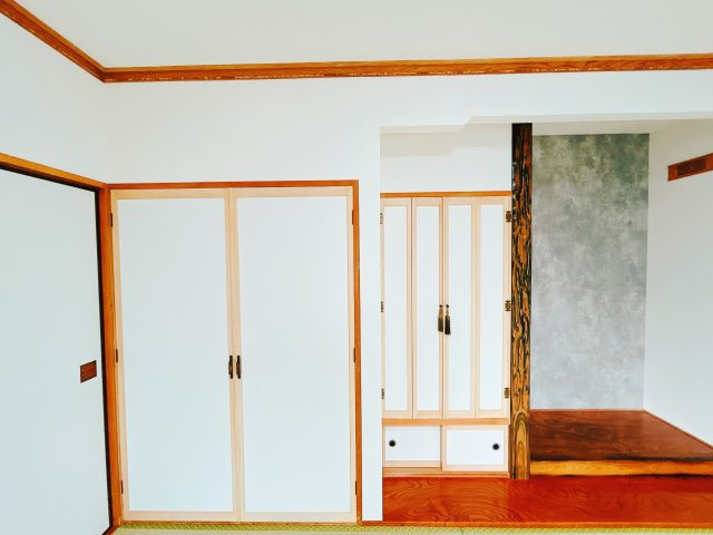 北見市桜町５丁目１０番地８　中古売家の収納|【リフォーム後】和室収納です。