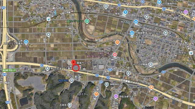 岐阜県可児郡御嵩町　マンション2棟一括の地図