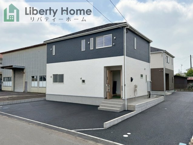 石岡市鹿の子第1　新築戸建　2号棟の外観|ご予約をいただければ、『平日の空いた時間』『周辺物件まとめて見たい』『1件だけ見たい』ももちろん可能です♪
お気軽にお問合せください♪