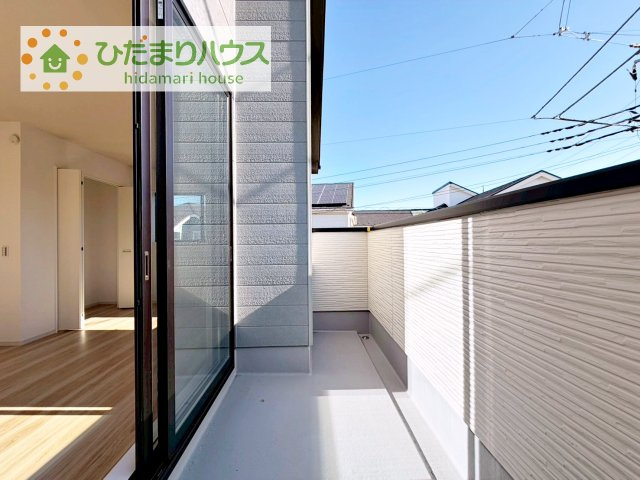 【バルコニー】 | 我孫子市寿4期　新築戸建　3号棟 | あたたかな光が差し込む、南向きのバルコニー(#^^#)