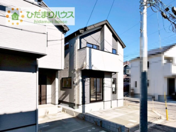 【外観】 | 我孫子市寿4期　新築戸建　3号棟 | デザイナーズのようなお洒落な外観です(^^♪