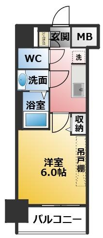 プレサンス名古屋ルクソリアの間取り
