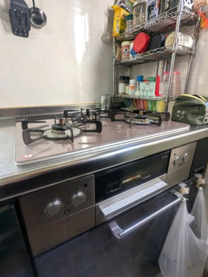 【キッチン】 | ■新規専任物件■茨木市平田二丁目 | ■対面カウンター付システムキッチン・食器洗い乾燥機付