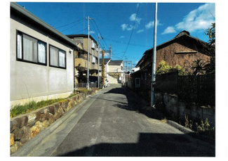 【前面道路含む現地写真】 | 宝塚市山本中2丁目14-2　建築条件無土地